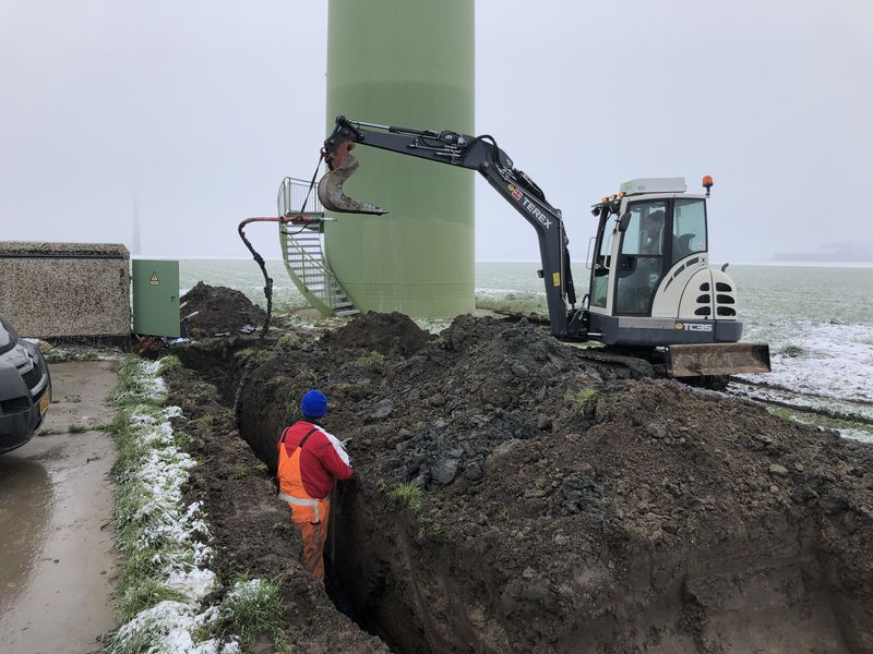 31 januari 2019; overdracht oude windmolens