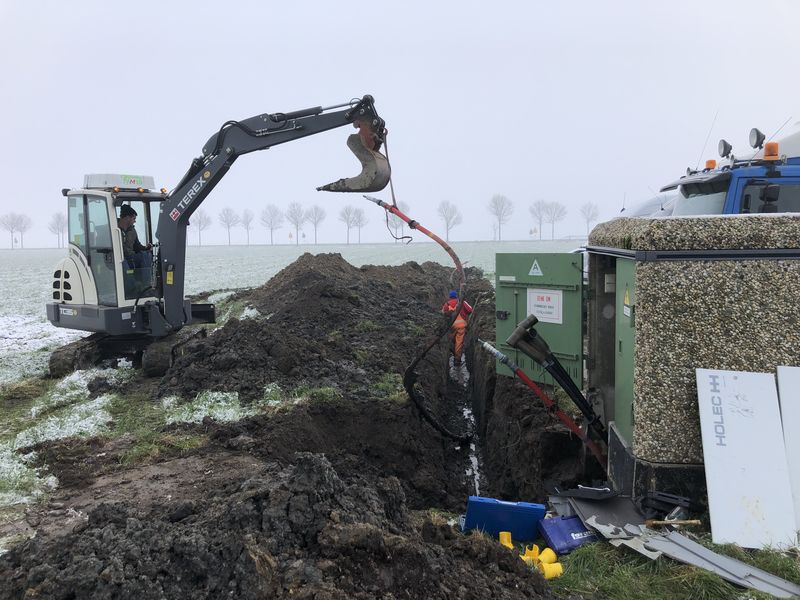 31 januari 2019; overdracht oude windmolens