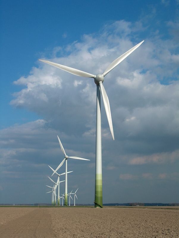 De turbine van het merk Enercon E66