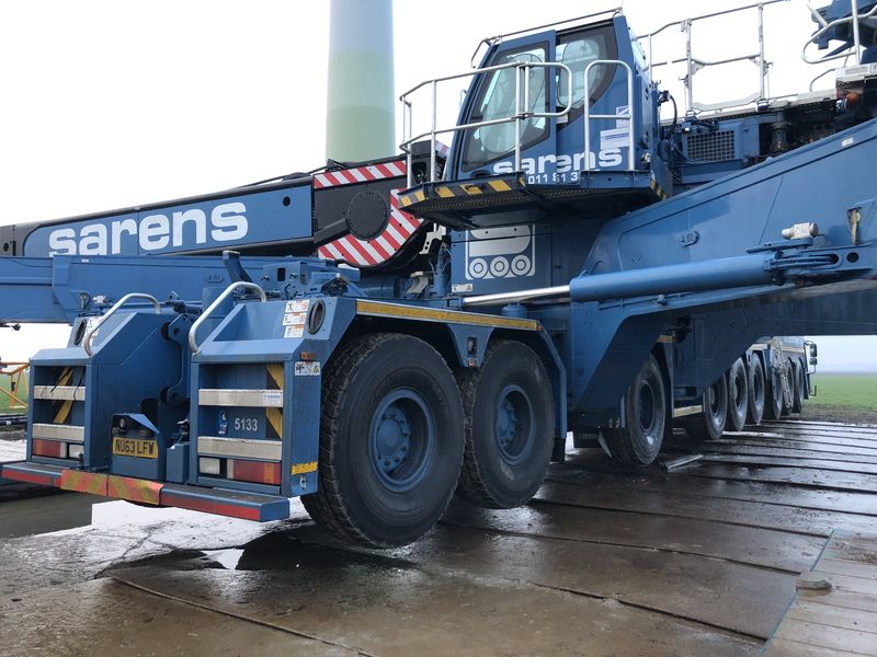 2 februari 2019; opbouw grote Liebherr kraan