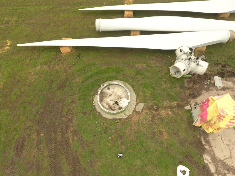 1 maart 2019; windmolen 4 transport klaar maken