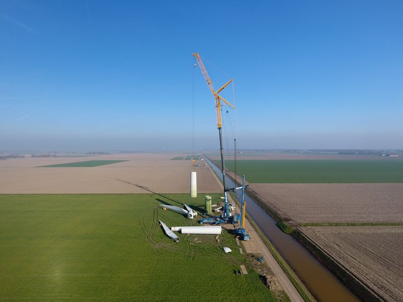 22 maart 2019; laatste windmolen gedemonteerd