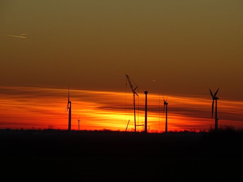 14 februari 2019; start ontmanteling tweede windmolen