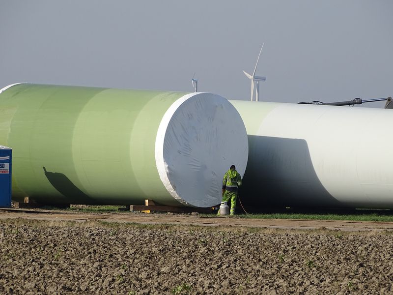 16 februari 2019; windmolen 1 transport klaar