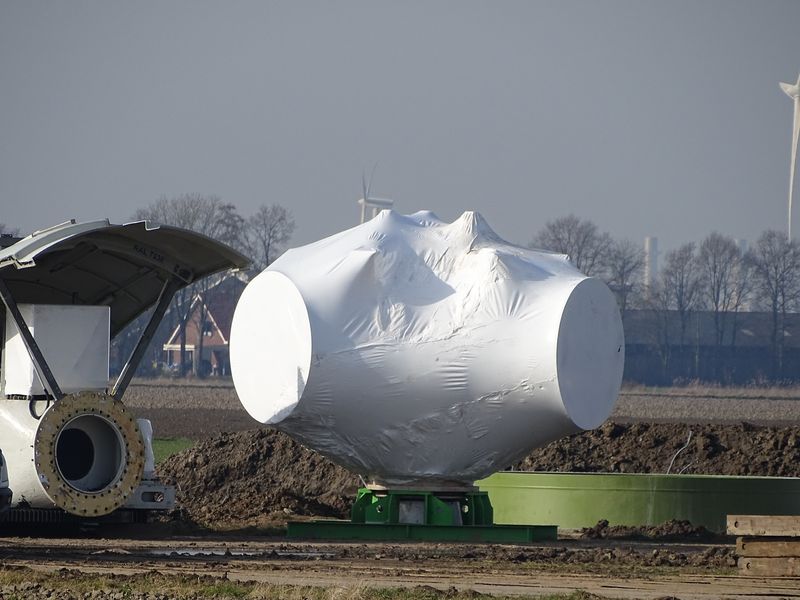 16 februari 2019; windmolen 1 transport klaar