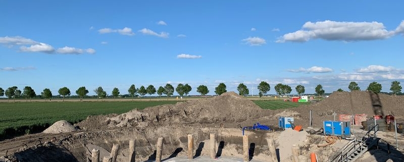 28 mei 2019; werkvloer windmolen 1 gestort