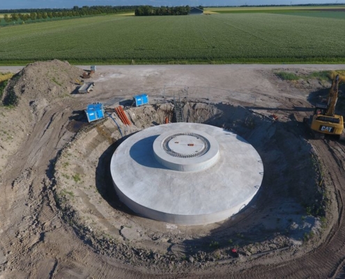 4 juli 2019; voortgang funderingen