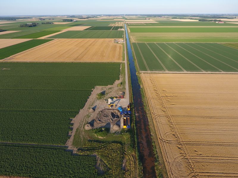 23 juli 2019; ontgraven windmolen 7