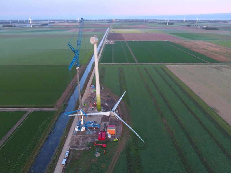 20 september 2019; windmolen 4 klaar