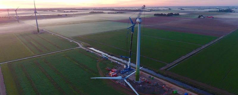 20 september 2019; windmolen 4 klaar