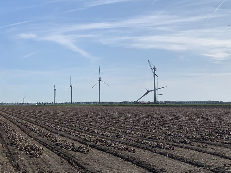 20 september 2019; windmolen 4 klaar