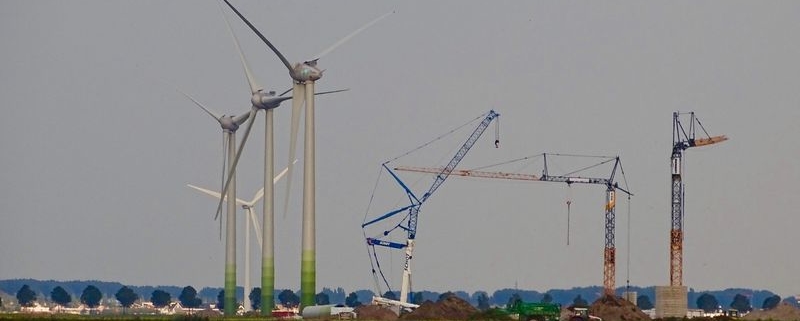 10 september 2019; windmolen 3 opgebouwd