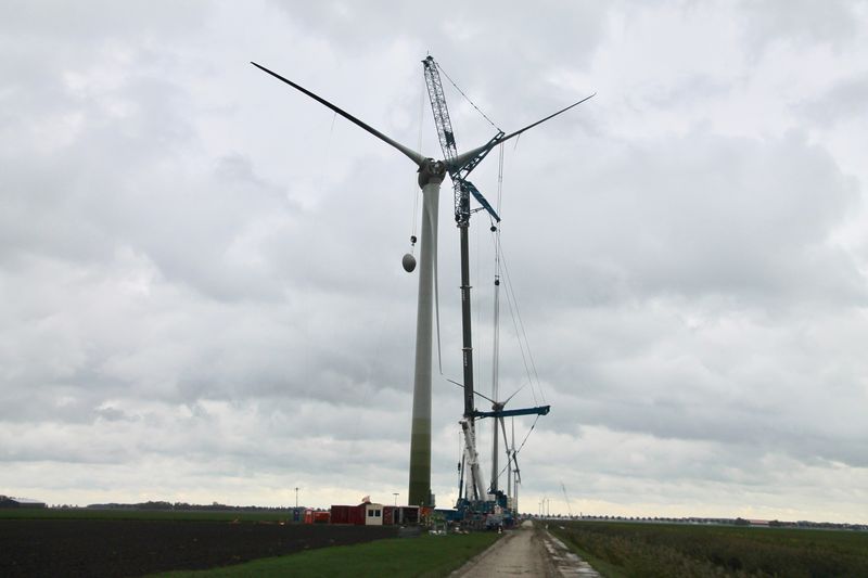 18 oktober 2019; windmolen 5 klaar