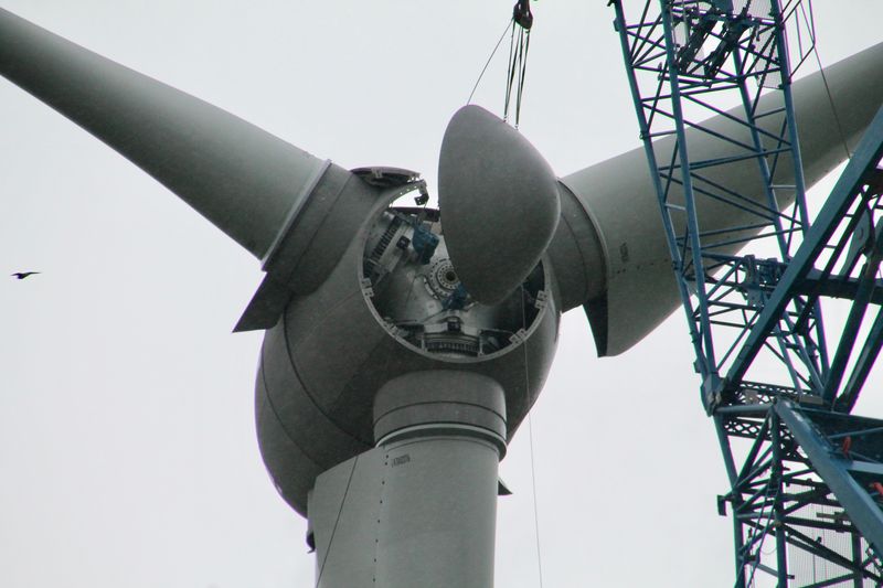 18 oktober 2019; windmolen 5 klaar