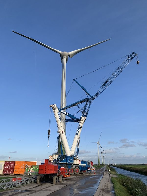 18 oktober 2019; windmolen 5 klaar