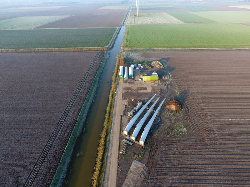 5 november 2019; onderdelen windmolen 7