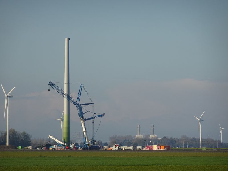 15 november 2019; Wieken windmolen 7 gemonteerd